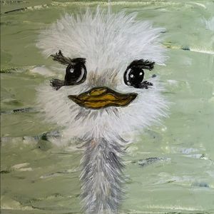 Original Ostrich Painting